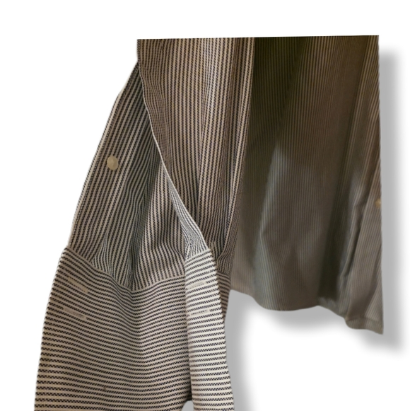 Joseph & Feiss Men's Size 19 Tall Classic Striped Dress Shirt Shirt - Picture 4 of 7